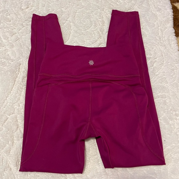 Athleta ultimate stash 2 7/8 tight leggings size xxs berry - Picture 7 of 7